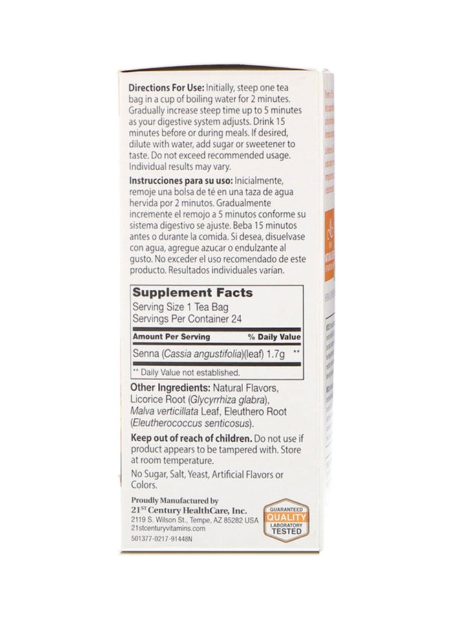 القرن الحادي والعشرون شاي التخسيس العشبي بنكهة البرتقال والتوابل، 24 كيس شاي، 1.7 أونصة (48 جم) - Image 2